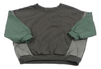 Sivo-zelená oversize mikina George