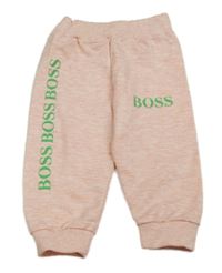 Světlerůžové melírované tepláky s logem Hugo Boss