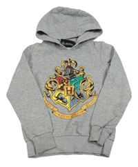 Šedá melírovaná mikina Harry Potter s kapucí 
