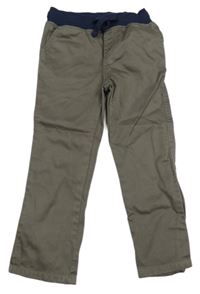 Hnedé rifle s gumovým pasom