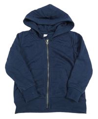 Tmavomodrá prepínaci mikina s kapucňou Dopodopo