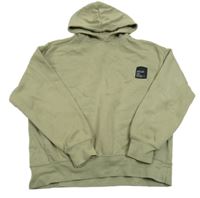 Světlekhaki mikina s kapucňou Zara