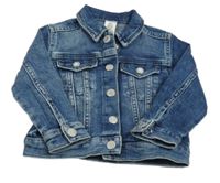 Tmavomodrá rifľová bunda H&M