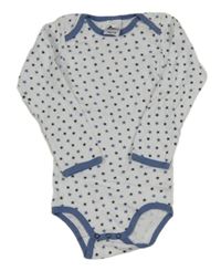 Bielo-modré hviezdičkované body Papagino