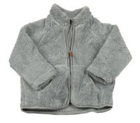 Sivá chlpatá prepínaci mikina H&M
