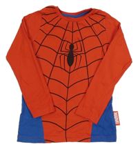 Červeno-tmavomodré triko se Spider-manem M&S