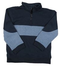 Tmavomodro-modrá mikina so stojačikom Primark