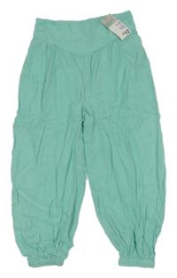 Nové - Svetlozelené turecké capri nohavice Primark