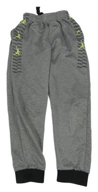 Šedé melírované sportovní kalhoty s logy Nike Jordan