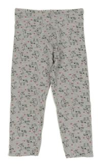Sivé legíny s jednorožcami Primark