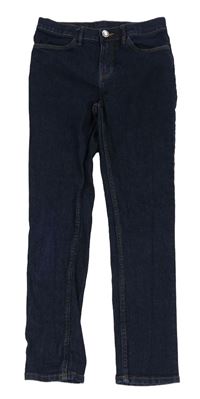 Tmavomodré skinny fit rifle H&M