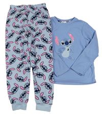 Svetlomodré fleecové pyžama so Stitchem PRIMARK