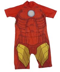 Červeno-žluto/okrovo-medový UV overal - superhrdina MARVEL