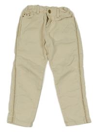 Smotanové skinny rifle s vyšúchaním a hroty a řetízkovým pruhom Zara