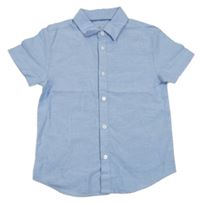 Modrá melírovaná košeľa PRIMARK