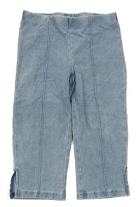 Modré plesňové capri džegíny H&M