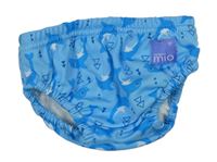 Modré plenkové chlapčenské plavky s delfínmi Bambino