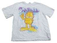 Biele tričko s Garfieldem H&M