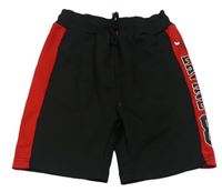Černo-červené basketbalové kraťasy - Chicago Bulls Primark