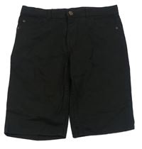 Černé riflové kraťasy H&M