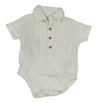 Bílé polo body s žebrováním Primark