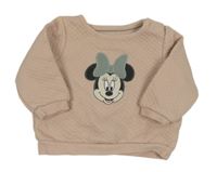 Pudrová prešívaná mikina s Minnie zn. C&A