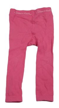 Tmavorůžové punčocháče bez šlapiček