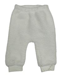 Biele huňaté tepláky Ergee