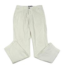Bílé plátěné kalhoty