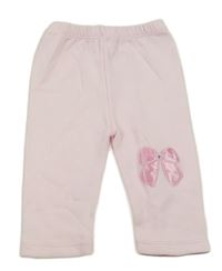 Svetloružové tepláky s mašlou