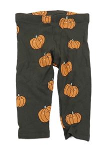 Antracitové rebrované legíny s dýněmi Next