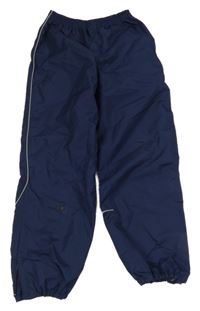 Tmavomodré šušťákové nepromokavé nohavice TCM