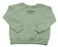 Zelená mikina s nápisom Dopodopo