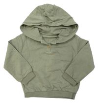 Khaki mikina s kapucňou M&S