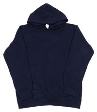 Tmavomodrá mikina s kapucí 