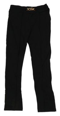 Černé tregíny se zlatou sponou River Island