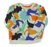 Smetanovo-farebná vzorovaná mikina F&F