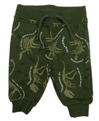 Tmavozelené tepláky s dinosaurami Primark
