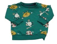 Zelená mikina s loptami Primark