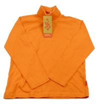 Nové - oranžové triko s rolákem 