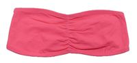 Neónově ružový bandeau top