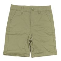Khaki plátenné chino kraťasy Denim Co.