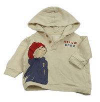 Béžová mikina s Paddingtonem a kapucí George