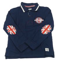 Tmavomodré polo triko s logem Lee Cooper