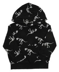 Čierna mikina s diny a kapucňou H&M