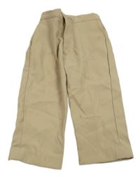 Béžové spoločenské nohavice