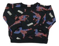 Čierna mikina so Spidermany Marvel