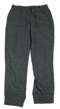 Tmavosivé melírované tepláky