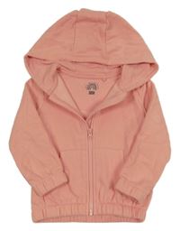 Ružová prepínaci mikina s kapucňou F&F