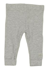 Světlešedé žebrované lehké tepláky F&F